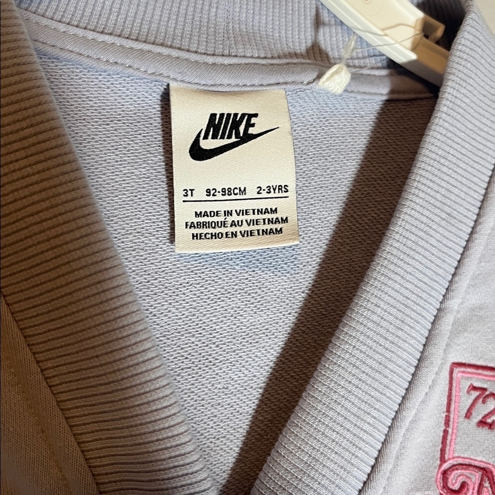 Nike Kids' Lavender Hoodie and Maroon Skort set - Picture 5 of 8